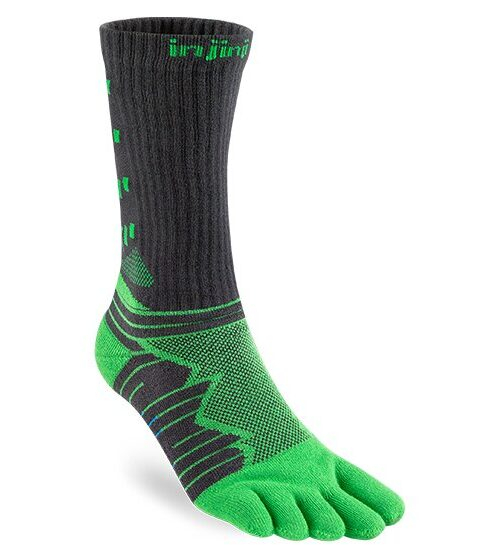 Injinji Ultra Run Crew Running Toe Socks (Emerald) SS24