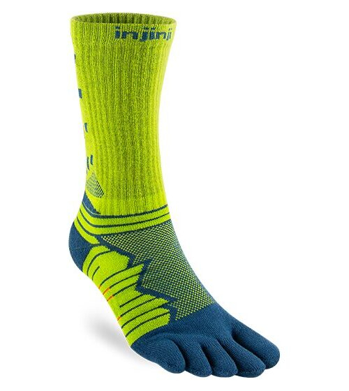 Injinji Ultra Run Crew Running Toe Socks (Moss) SS24