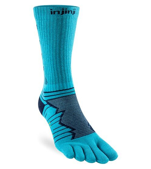 Injinji Ultra Run Crew Running Toe Socks (Pacific Blue) SS24