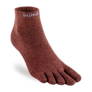 Injinji Liner Lightweight Coolmax Mini-Crew Toe Socks (Rustic)