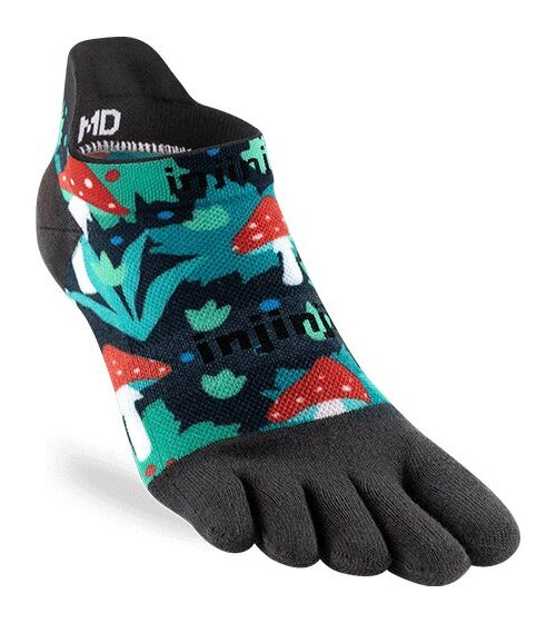 Injinji RUN Artist Designed No-Show Toe Socks (Amanita)