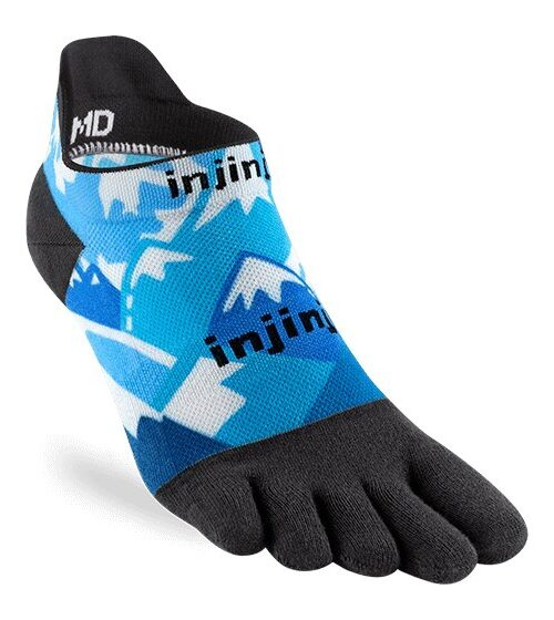 Injinji RUN Artist Designed No-Show Toe Socks (Glacier)