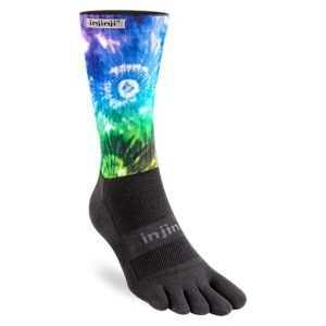 Injinji Trail Courtney Crew Midweight Running Toe Socks - Hardrock