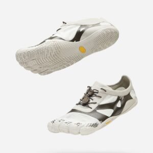 Vibram FiveFingers Mens KSO EVO Minimalist Running Shoes - White/Brown