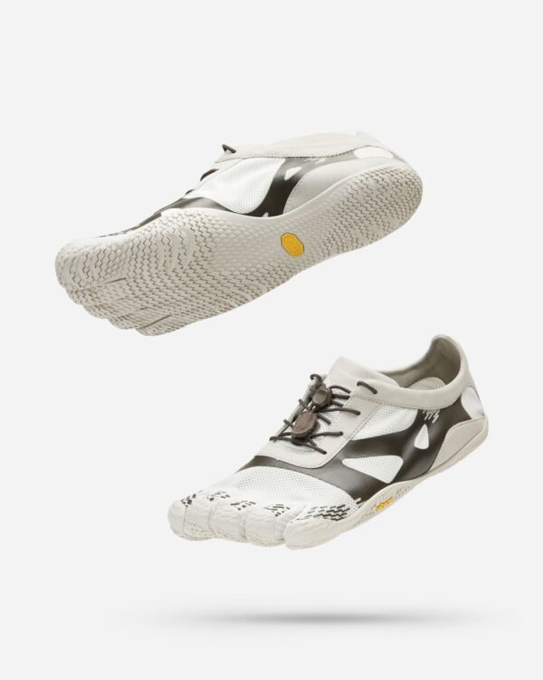 Vibram FiveFingers Mens KSO EVO Minimalist Running Shoes - White/Brown