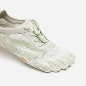 Vibram FiveFingers Womens KSO EVO Minimalist Running Shoes - White/Green - Toes