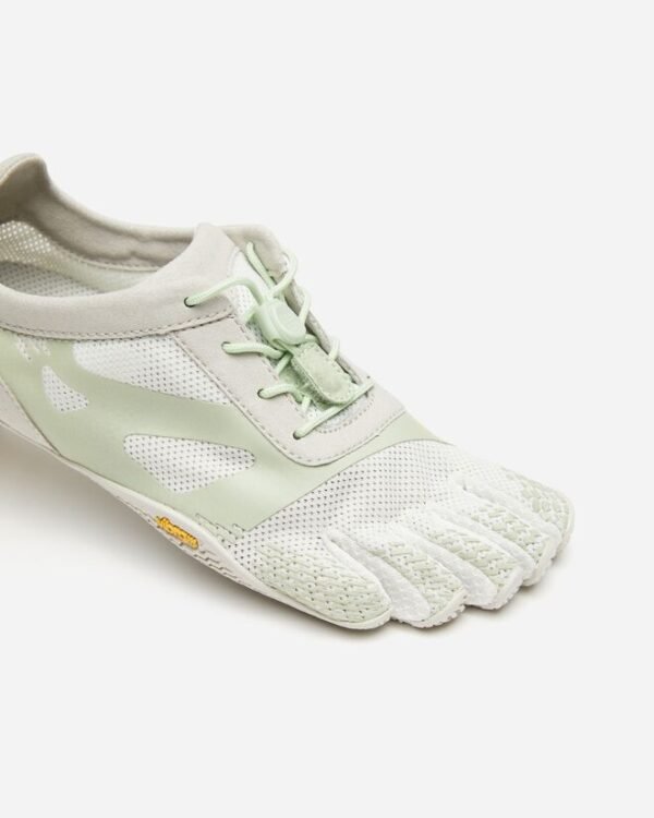 Vibram FiveFingers Womens KSO EVO Minimalist Running Shoes - White/Green - Toes