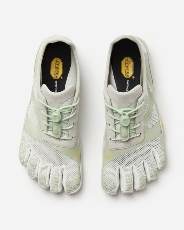 Vibram FiveFingers Womens KSO EVO Minimalist Running Shoes - White/Green - Top