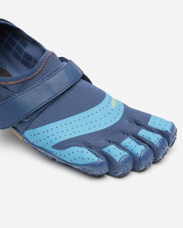 Vibram FiveFingers Mens V-AQUA Minimalist Water Shoe - Blue/Light Blue - Toes