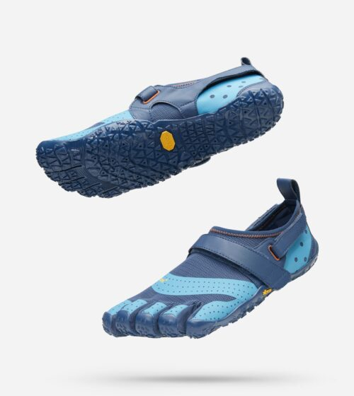 Vibram FiveFingers Mens V-AQUA Minimalist Water Shoe - Blue/Light Blue