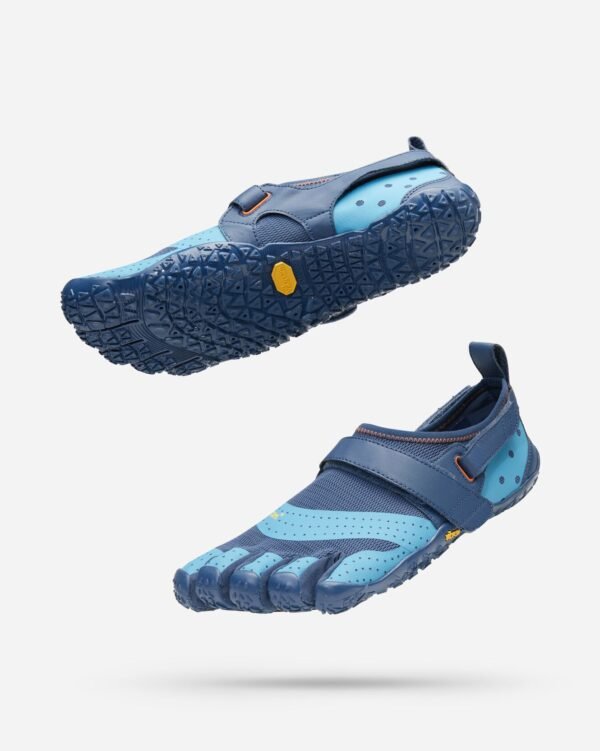 Vibram FiveFingers Mens V-AQUA Minimalist Water Shoe - Blue/Light Blue