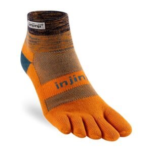 Injinji Trail Midweight Mini-Crew Running Toe Socks (Harvest)