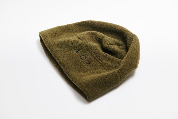 VÅGA Fleece Beanie – Utility Green – The All-Rounder Fleece Beanie - flat