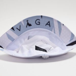 VAGA Running Bucket Hat - White/Mist Grey/Black/Tempo (Medium) - under