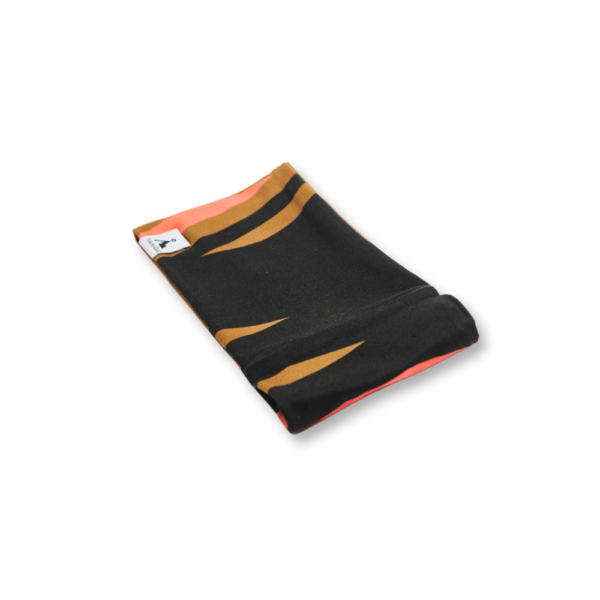 VÅGA Running Headband - Black/Utility Green/Neon Orange - back