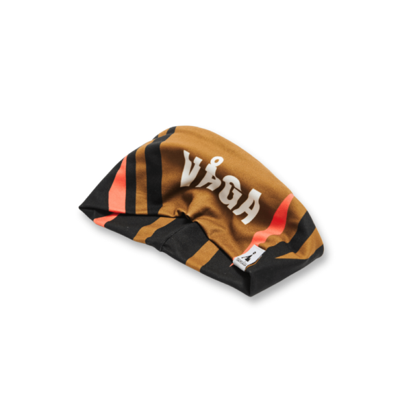 VÅGA Running Headband - Black/Utility Green/Neon Orange