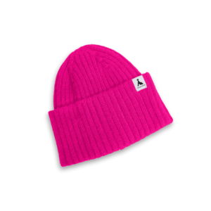 VÅGA Ribbed Beanie – Poster Pink – The Casual Beanie