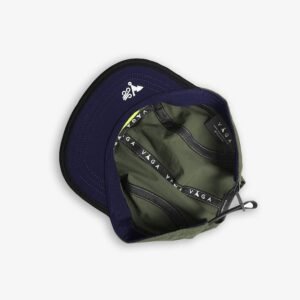 VÅGA Fell Cap - Utility Green/Black/Navy - Water Resistant Fell Cap - under