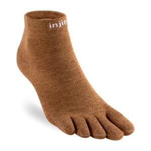 Injinji Liner Lightweight Coolmax Mini-Crew Toe Socks (Elk)