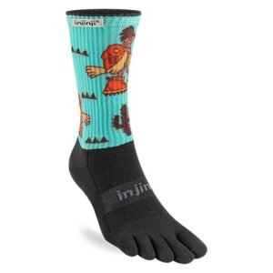 Injinji Artist Designed Crew Midweight Running Toe Socks (Mojave)