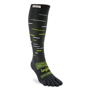 Injinji SNOW Over the Calf Running Toe Socks (Shadow)